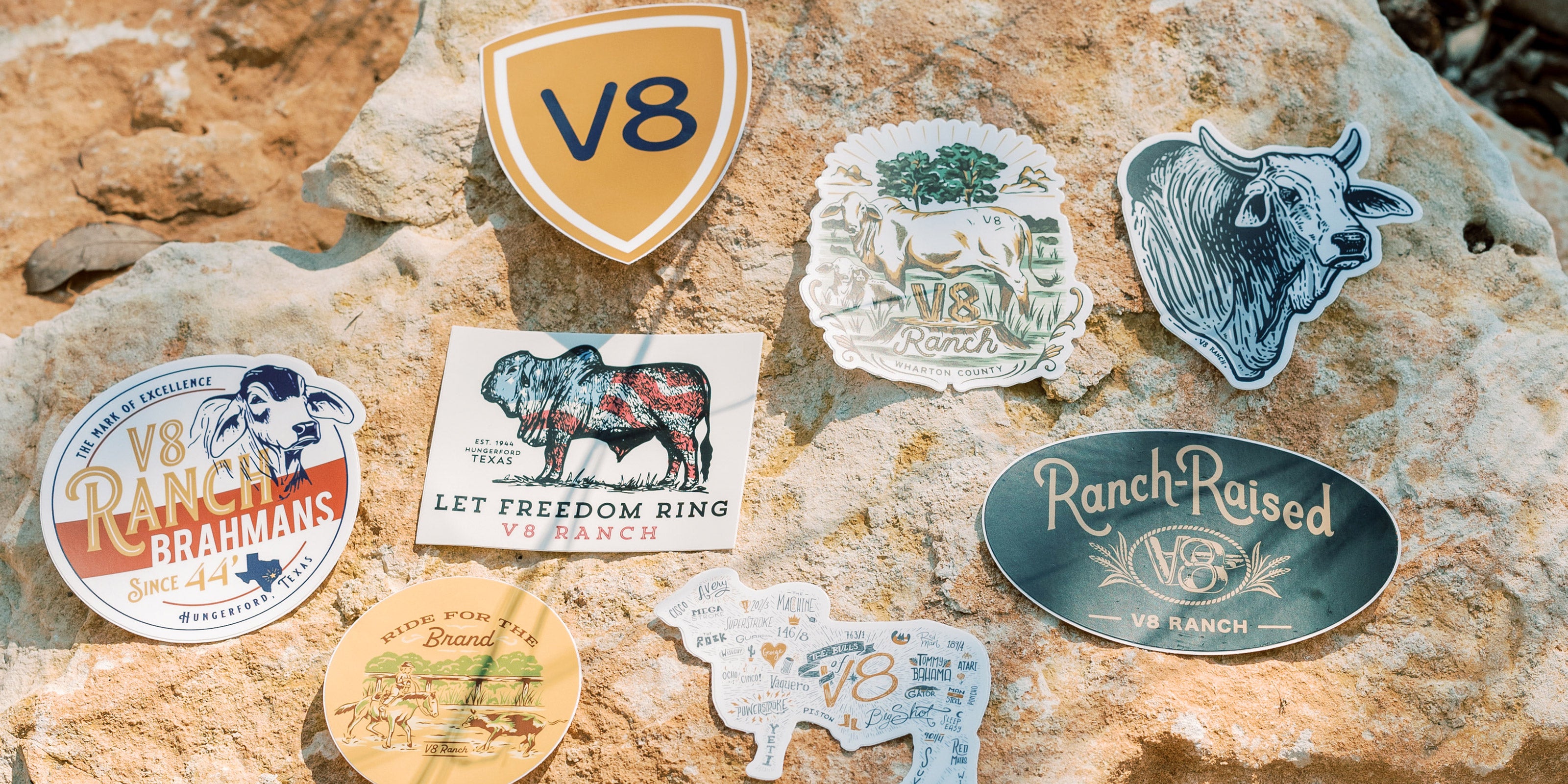 Vinyl Stickers by V8 Ranch