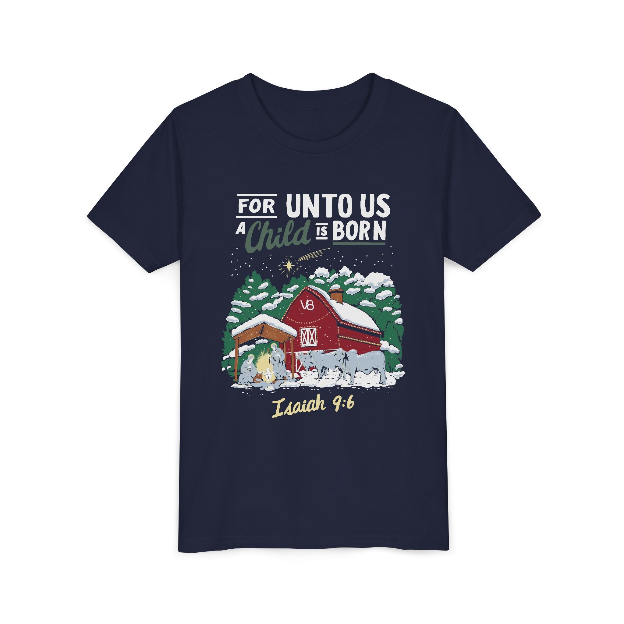 Youth V8 Ranch Christmas Nativity Tee