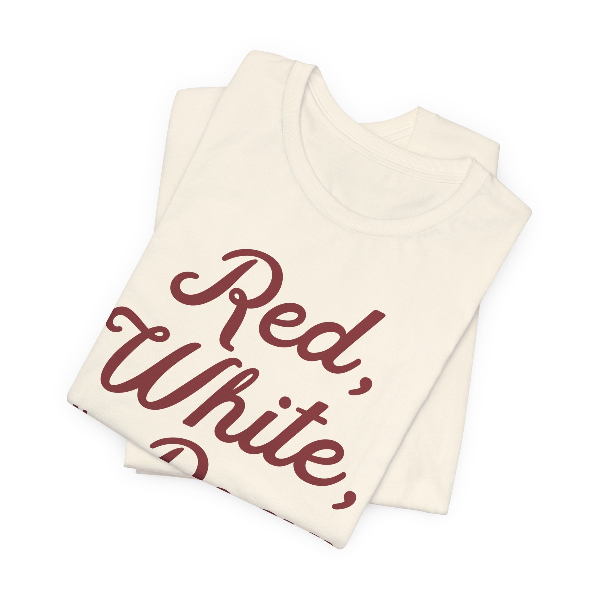 Adult Red, White, and Roan V8 Shorthorn Tee