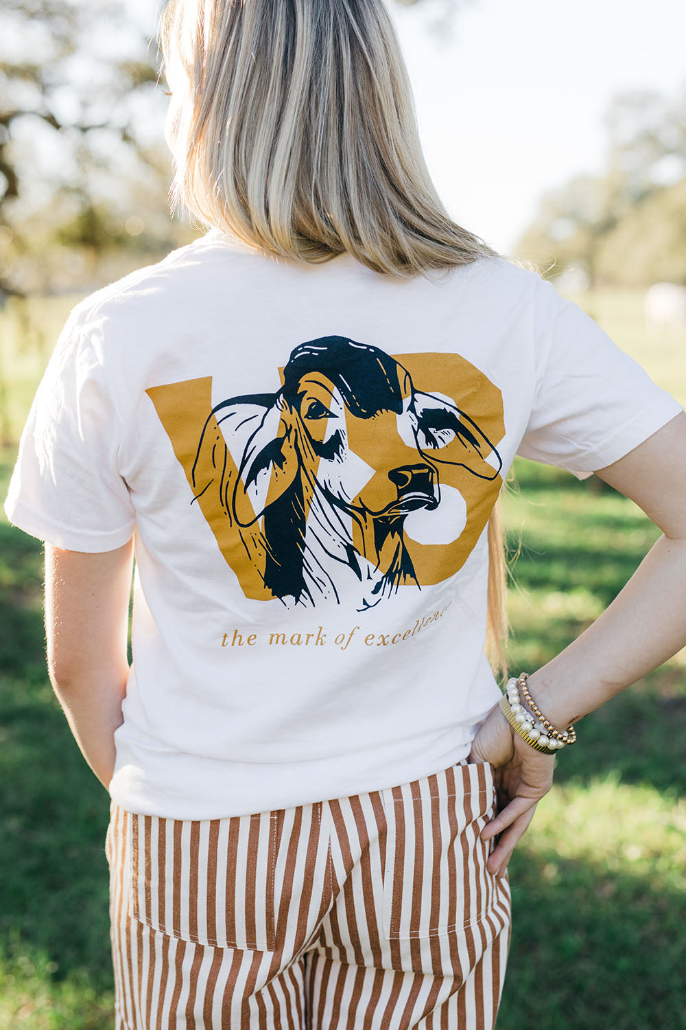 V8 Bull Head Mark of Excellence Pocket Tee