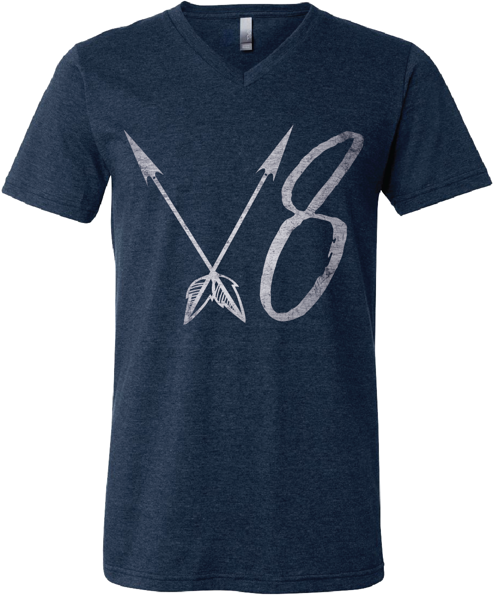 V8 Arrow V-Neck Tee