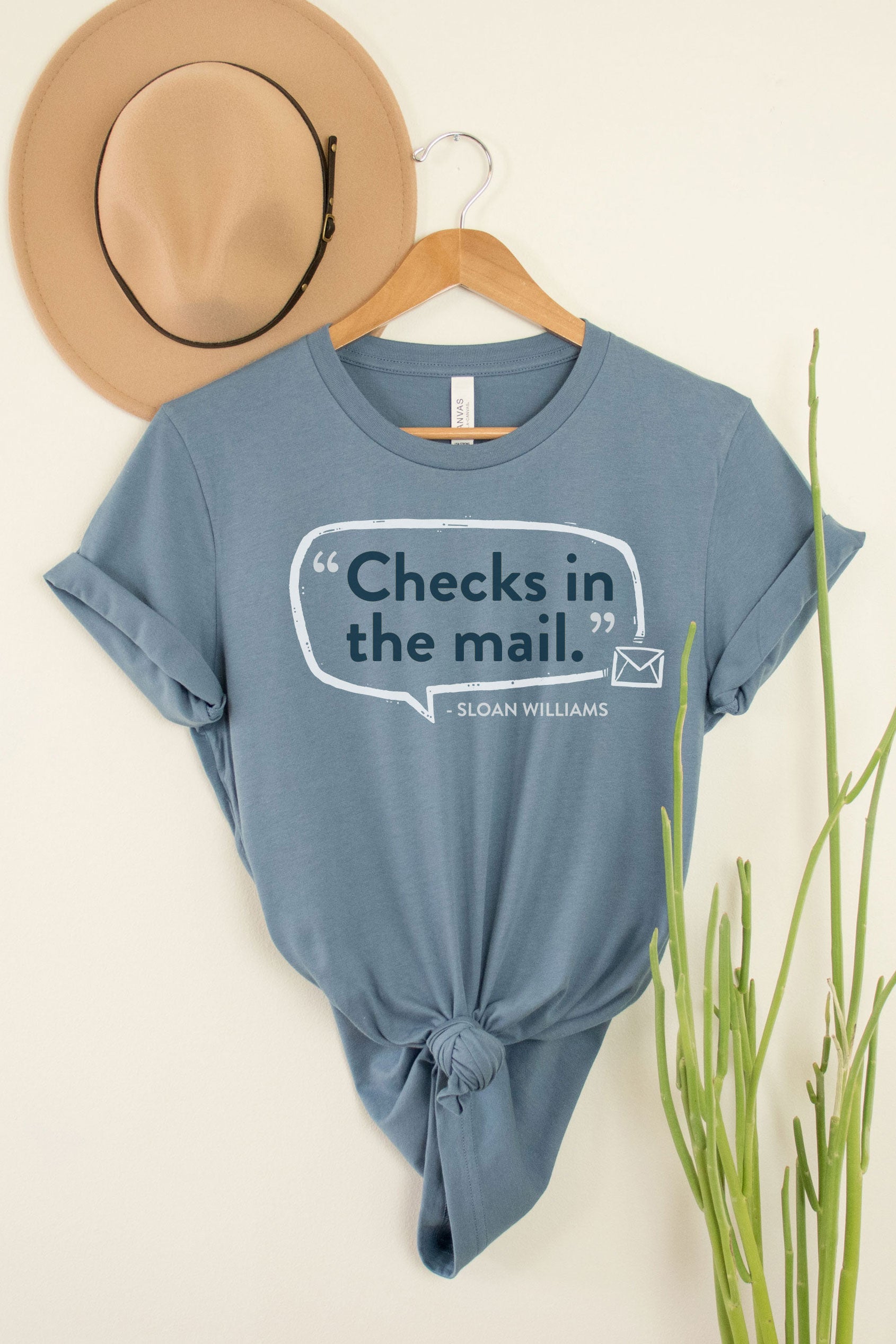 "Check's In The Mail" Sloan Williams Collection V8 Tee