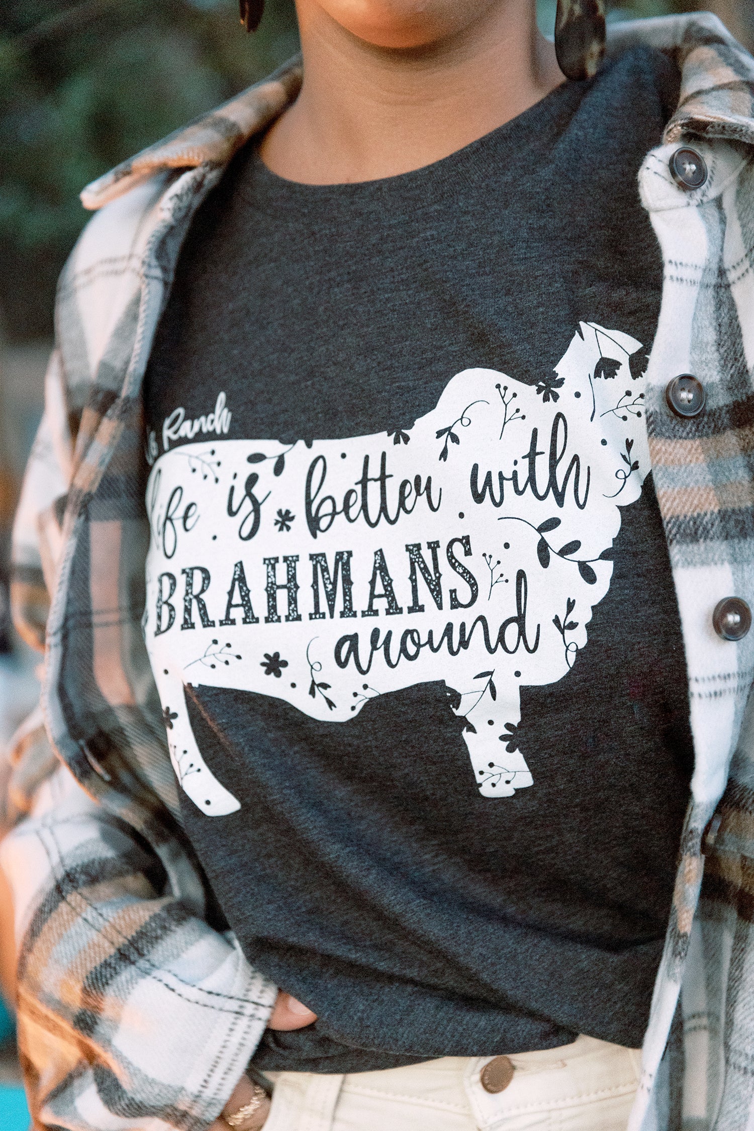 "Life is Better With Brahmans" V8 Tee