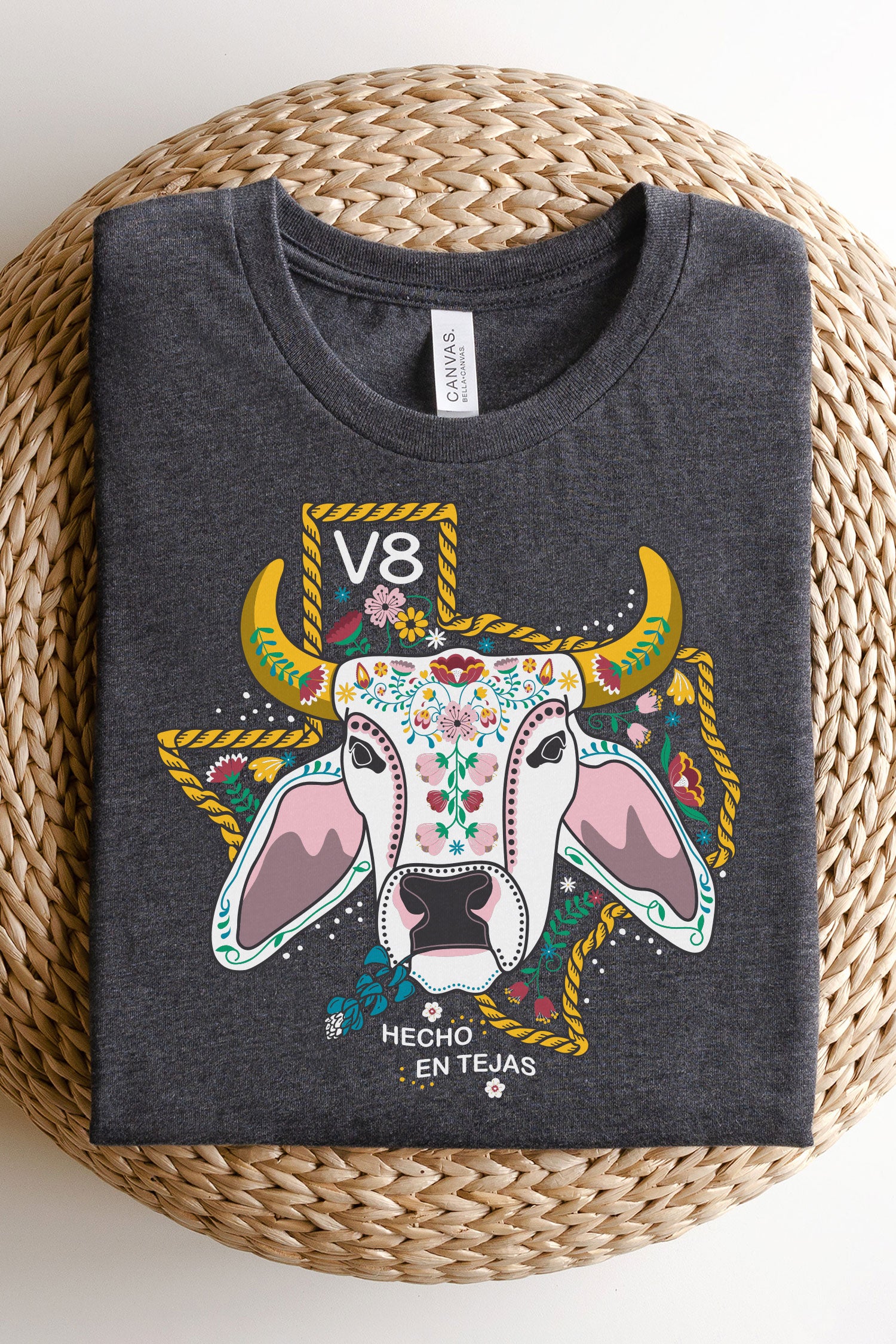 Hecho en Tejas Brahman Bull V8 Tee