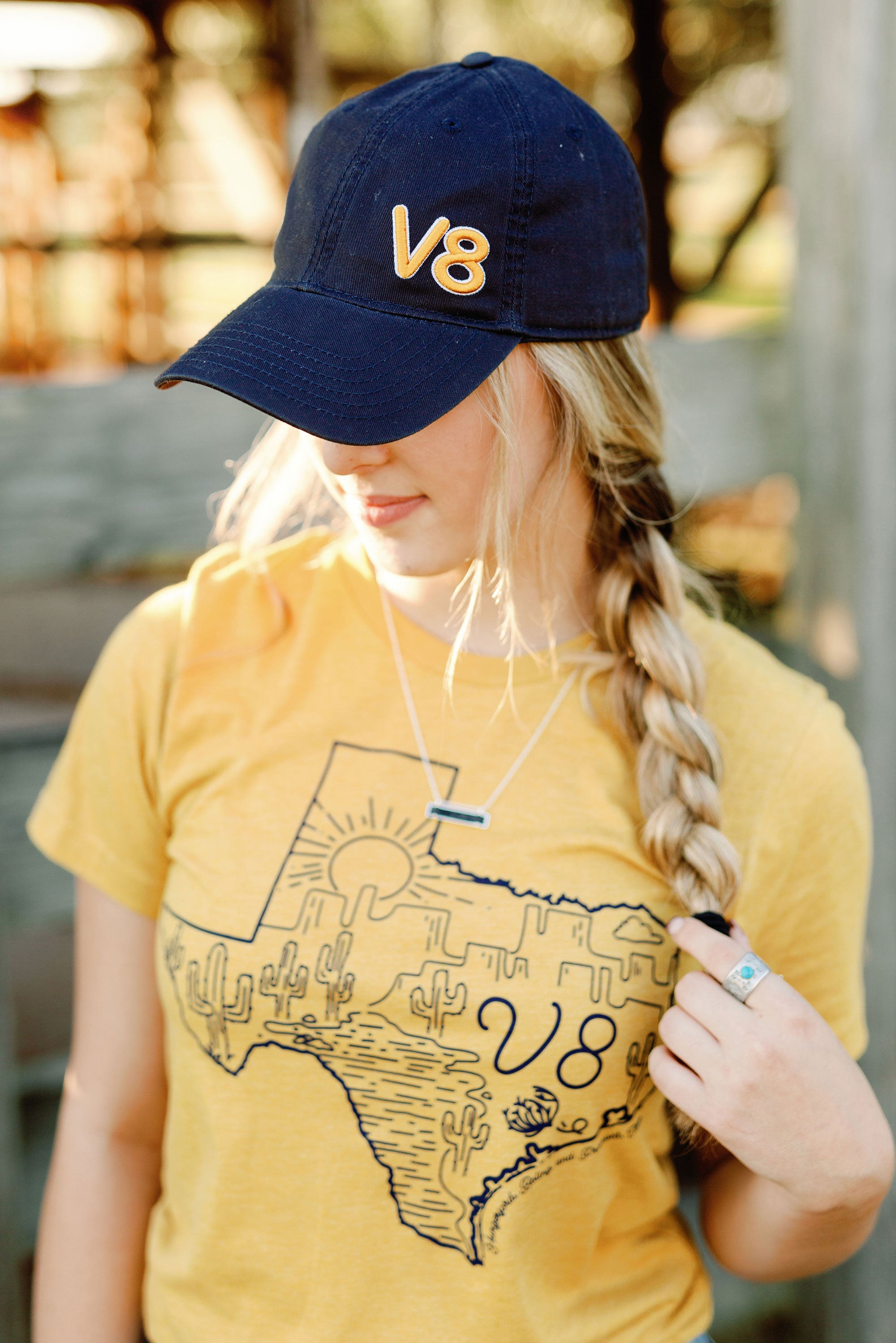 V8 The Mark of Excellence Navy Cap