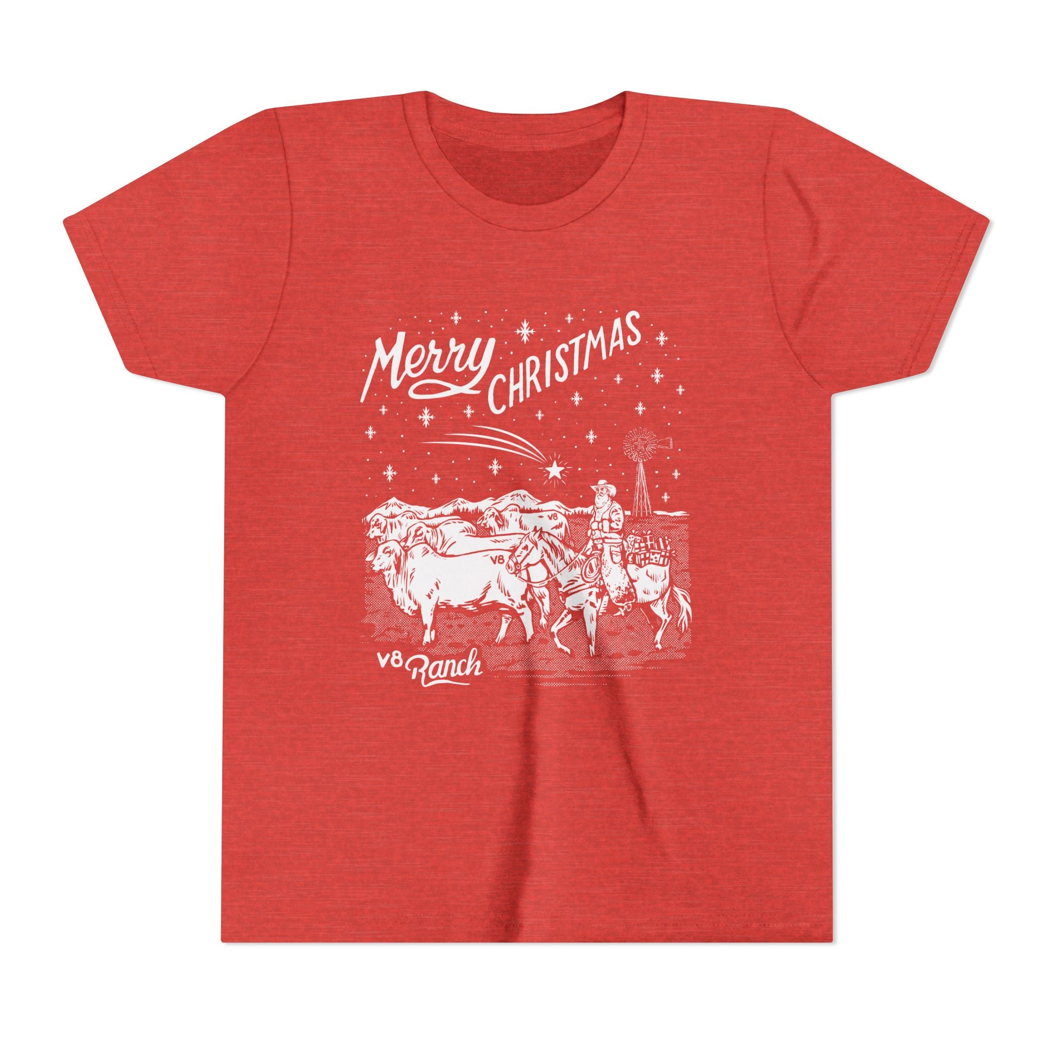 Youth V8 Ranch Brahman Christmas Tee