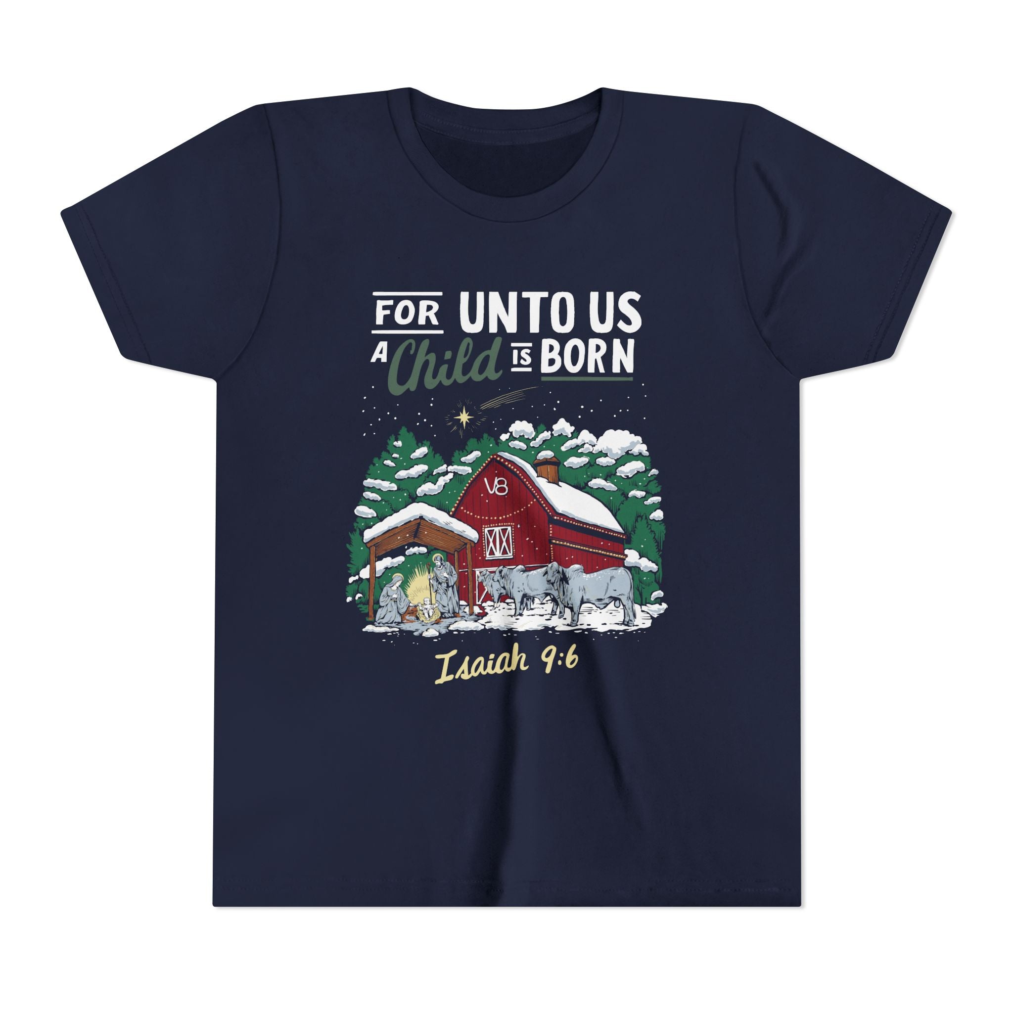 Youth V8 Ranch Christmas Nativity Tee