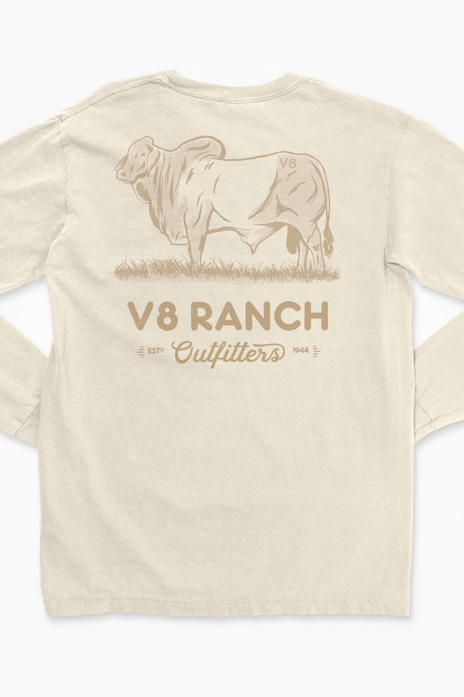 V8 Ranch Outfitters Long Sleeve Brahman Tee