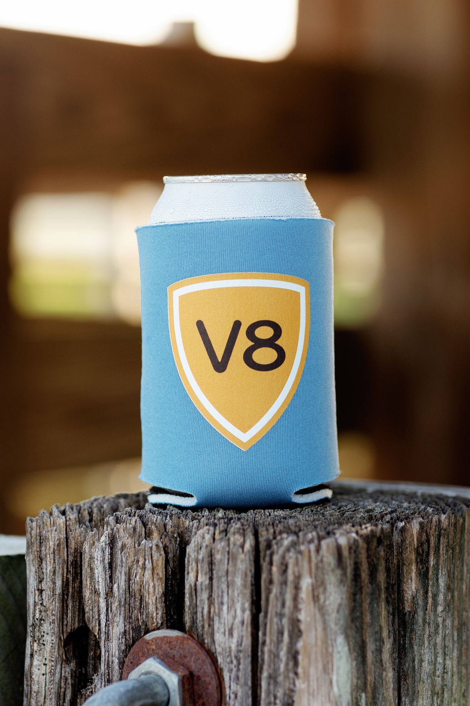 V8 Shield Short Koozie