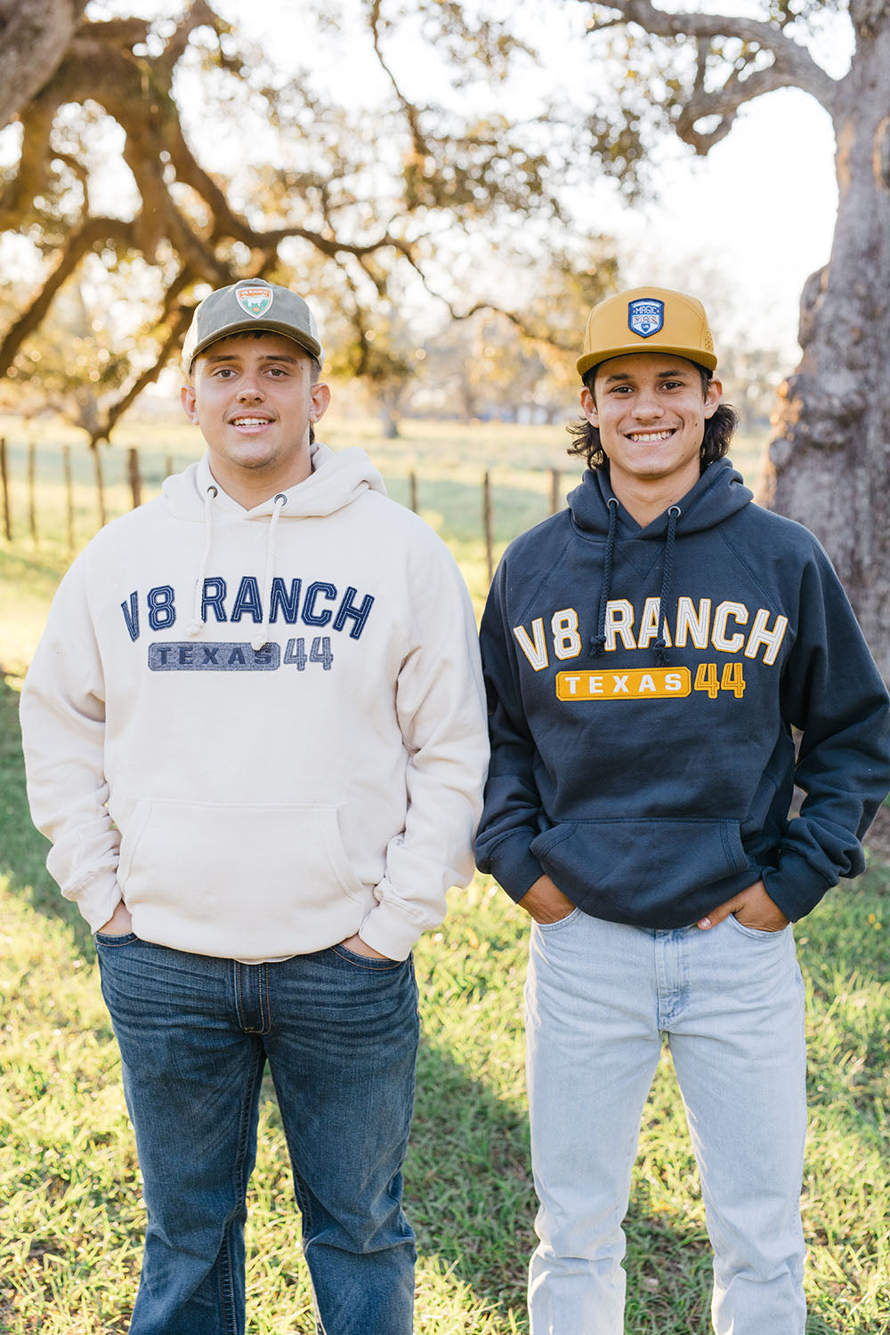 V8 Ranch Texas 1944 Vintage Hoodie