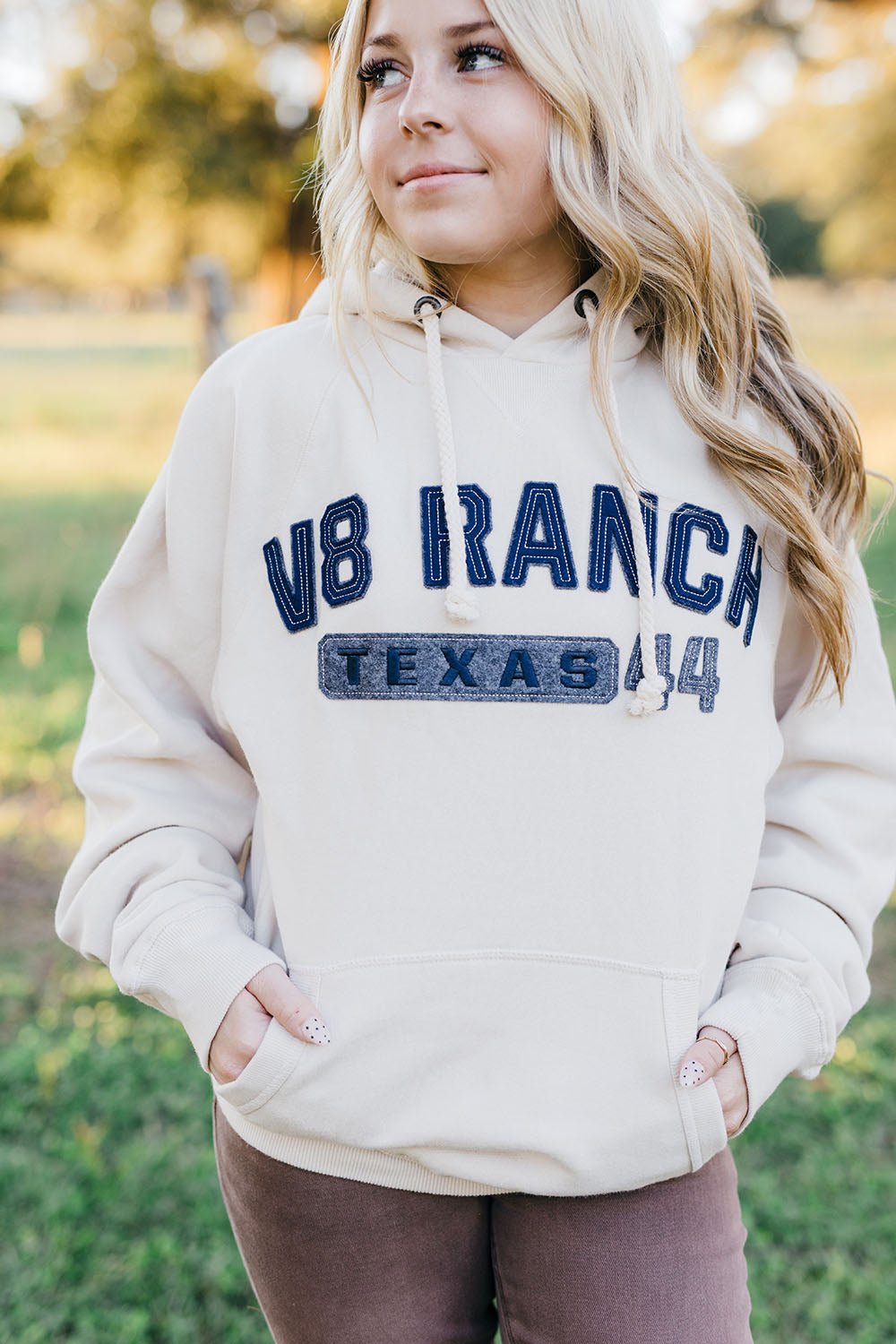 V8 Ranch Texas 1944 Vintage Hoodie