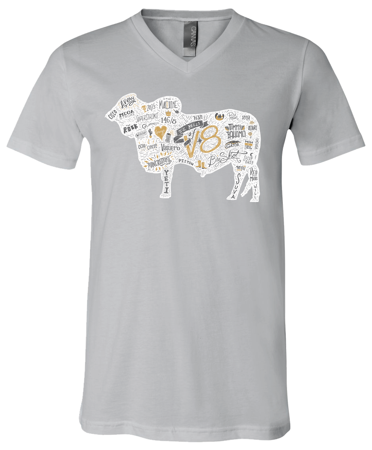 The Bulls of V8 V-Neck Tee