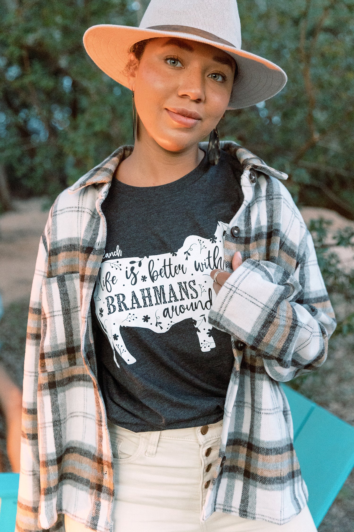 "Life is Better With Brahmans" V8 Tee