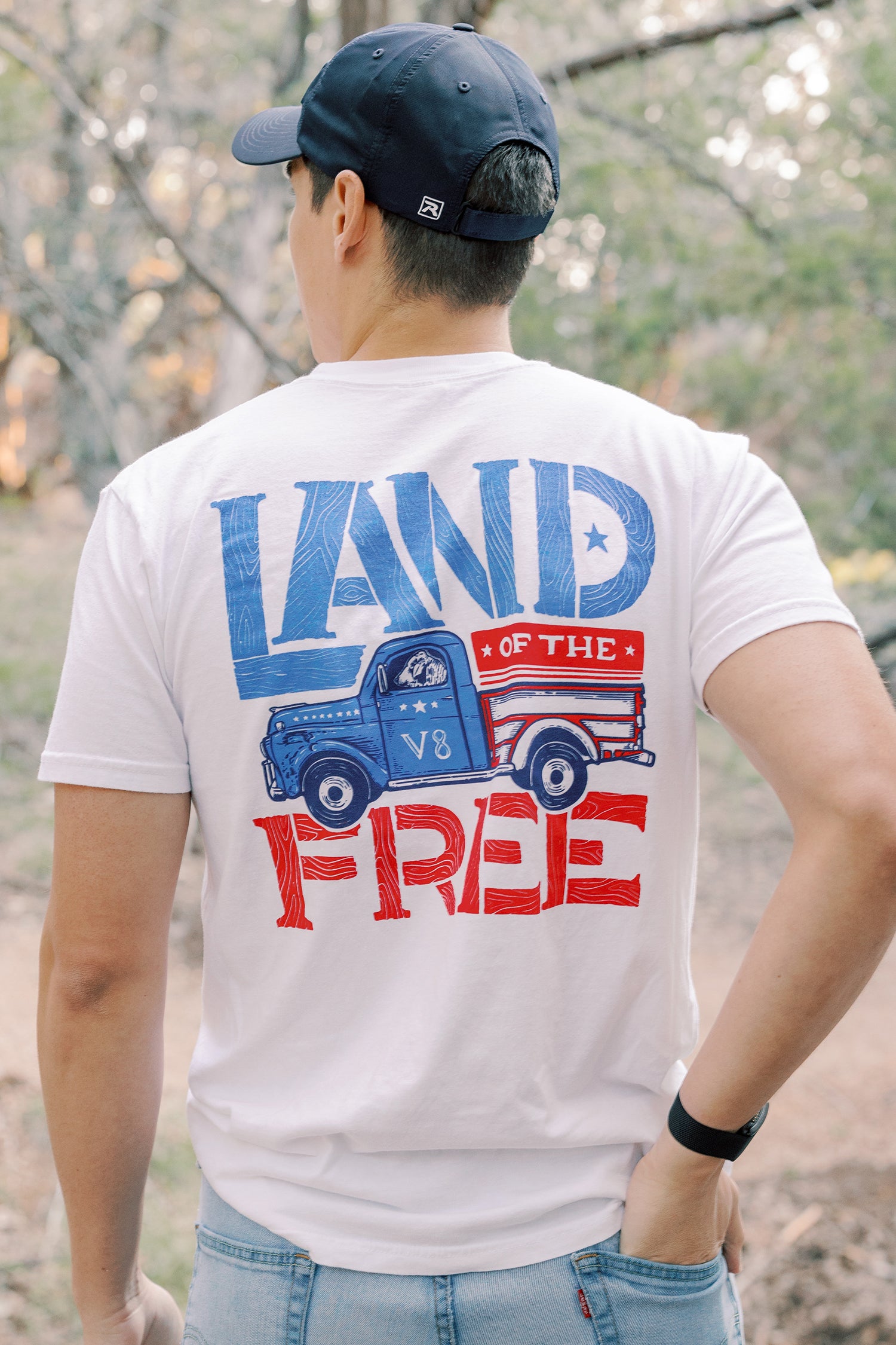 Land of the Free V8 Tee