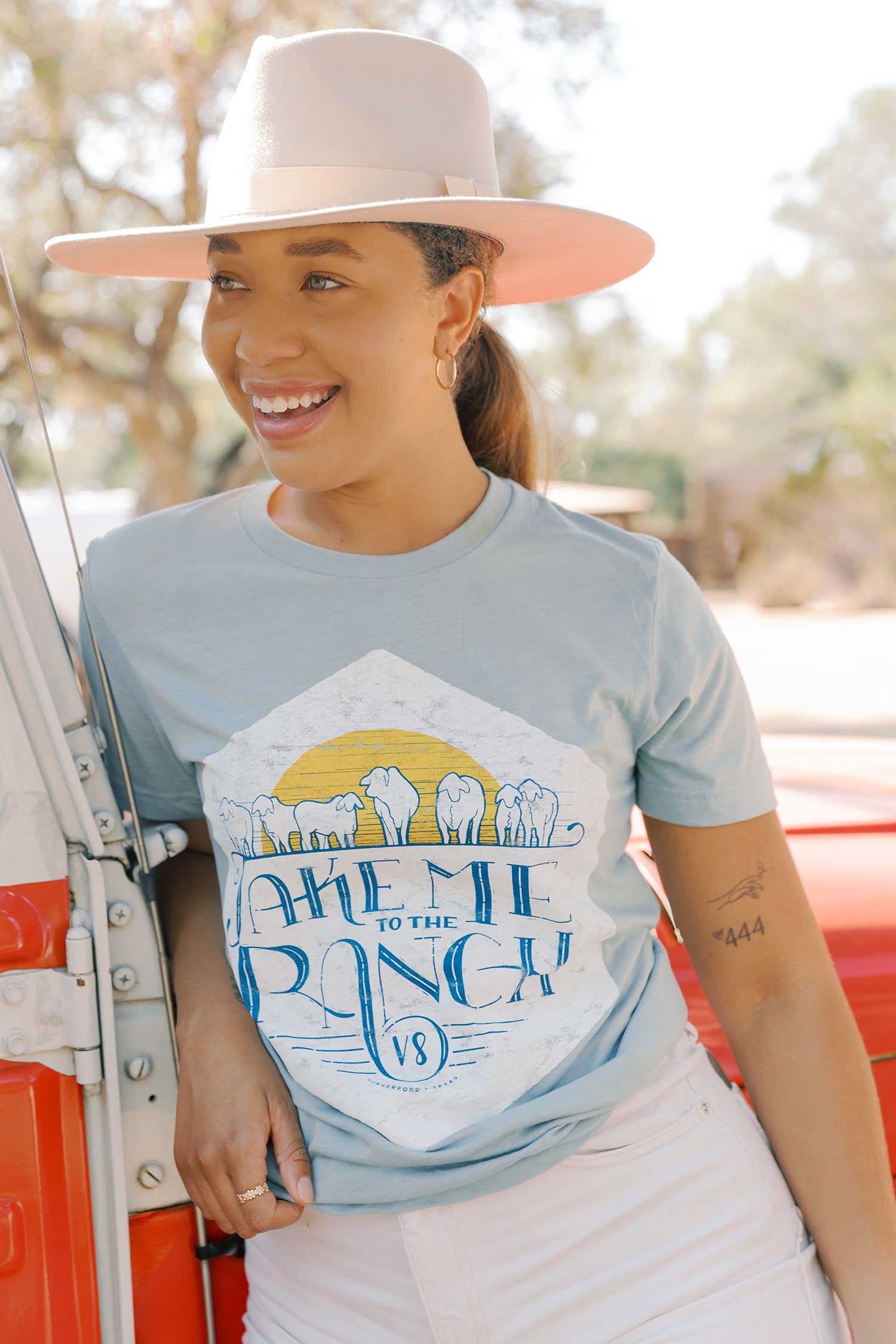 "Take Me To The Ranch" V8 Tee