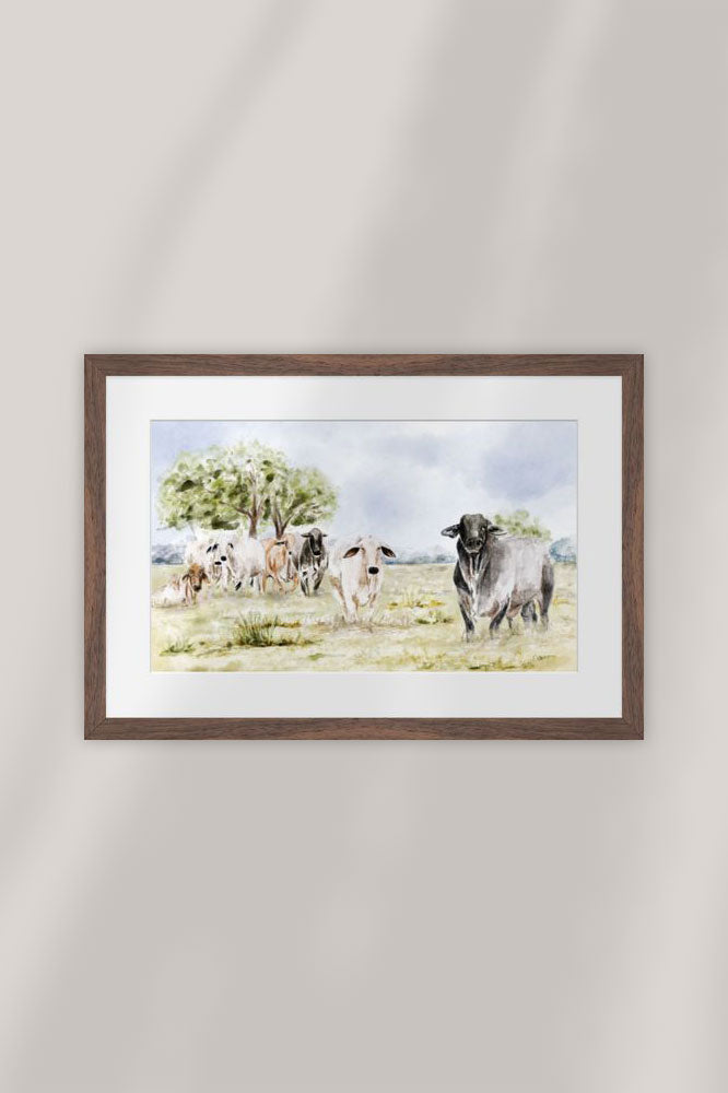 "George's Pasture" Framed Fine Art Print