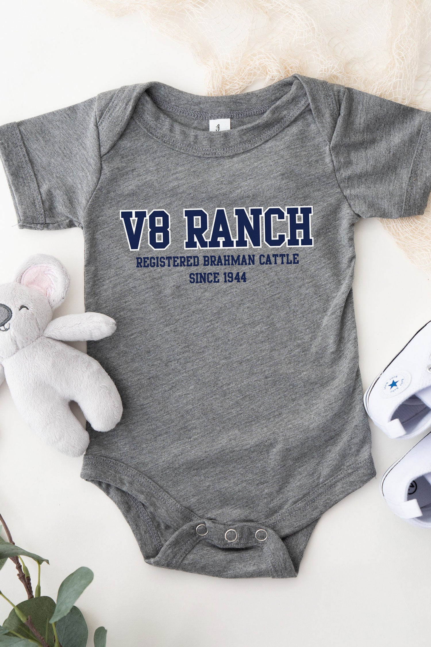 V8 Ranch Infant Onesie