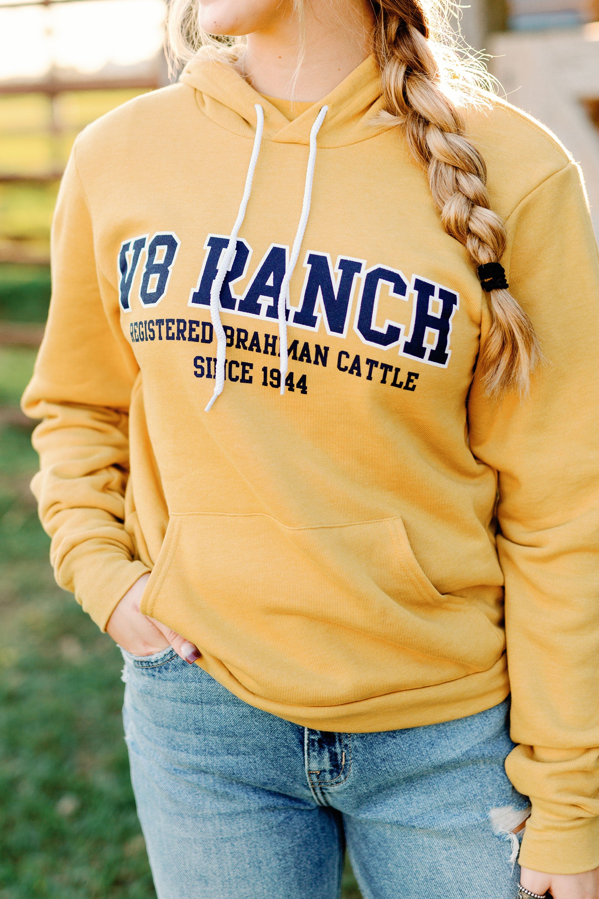 Mustard V8 Ranch Pullover Hoodie