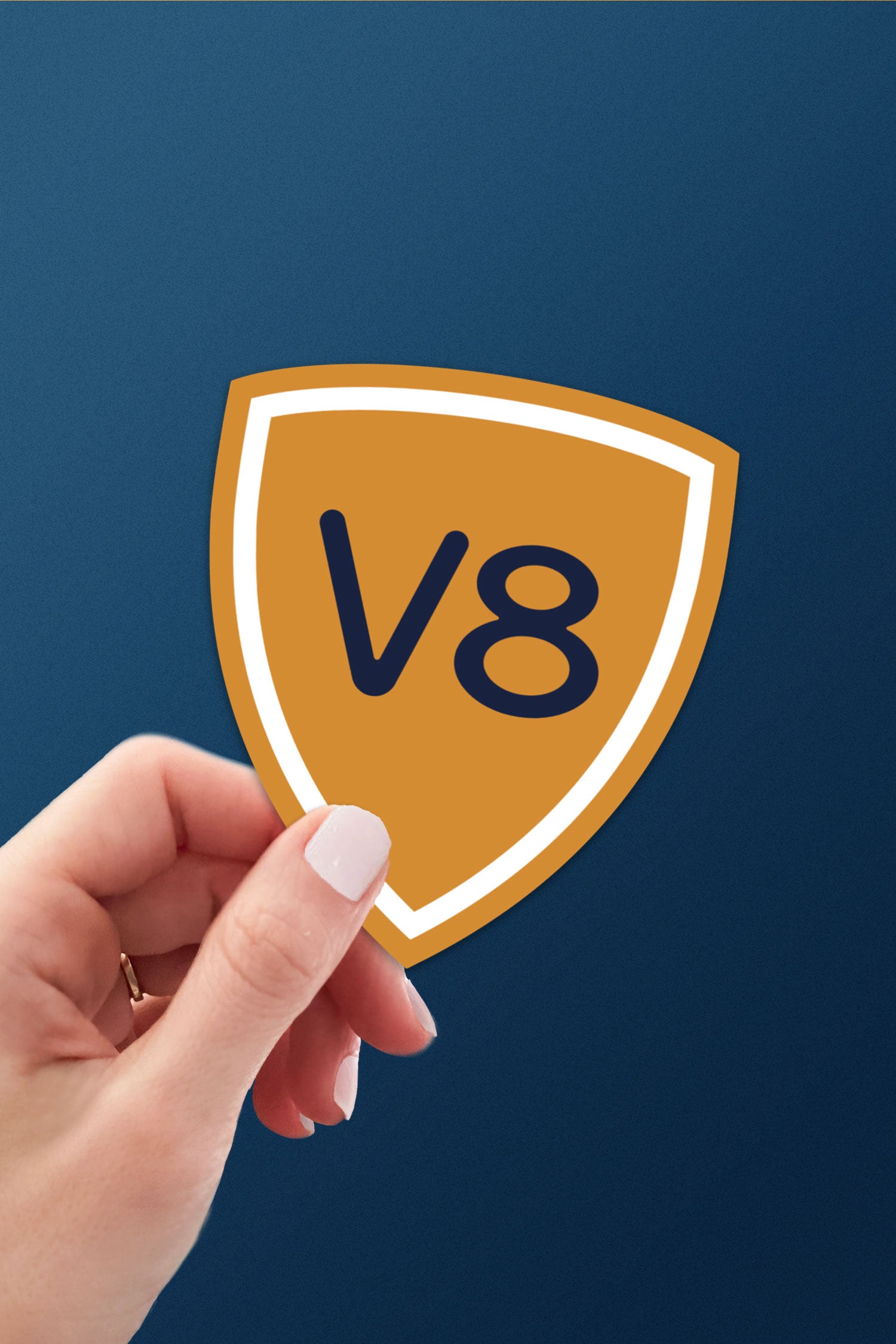 V8 Shield Sticker